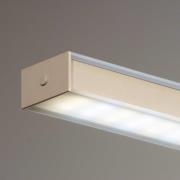 LED-hængelampe Valeno, sand, længde 115 cm, CCT, touchdimmer