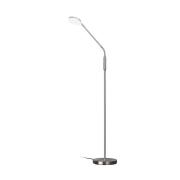 LED-gulvlampe Sorento nikkel, højde 138 cm, CCT, touchdimmer