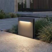 Lucande LED-sokkellampe Joril, antracit, CCT, 23 cm, IP65