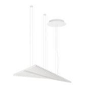 Vibia LED-hængelampe RHYTHM, hvid, 141 x 47 cm 927 dæmpbar