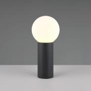 Sokkellampe Mures, antracit, højde 40 cm, metal