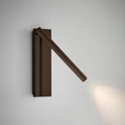 Bover LED-væglampe Arid A/02 brun, aluminium, 2.700 K