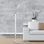 LED-gulvlampe Geri Sensordimmer CCT aluminium