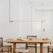 GEJST Radent hængelampe, stålgrå, længde 138 cm, G13 LED