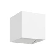 Udendørs LED-væglampe Calpino 3, hvid, bredde 10 cm, 2 lyskilder