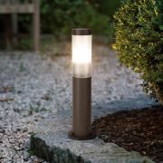 Helsinki-sokkellampe, rustbrun, højde 45 cm, stål, sensor