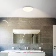 LED-loftlampe Elara, hvid, Ø 29 cm, IP44, plast