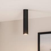 Loftspot Tecno 1M, stål, GU10, højde 30 cm, sort
