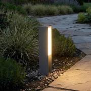 Lucande LED-sokkellampe Teerk, højde 30 cm, antracit, IP65