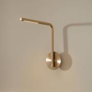 UMAGE LED-væglampe Omni Pivot, messingfarvet, dæmpbar