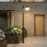 Lucande LED-udendørslampe Toras, sort, 1 lyskilde, CCT-dæmpbar