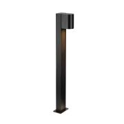 LED-gadelampe Alor, sort, IP65, højde 75 cm, dæmpbar