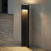 Lucande LED-gadelampe Kaholo, mat sort, 90 cm, IP44