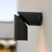 Udendørs væglampe TUBON, mørkegrå, Ø 6 cm, metal, IP54, GU10