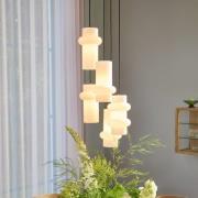 Hængelampe Pilule Down, højglans hvid, Ø 15 cm, glas