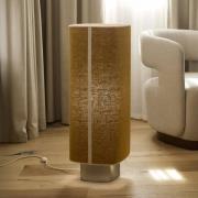 MARKET SET Gulvlampe Dolce, currygul, hør, E27