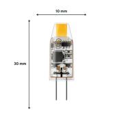 Philips LED-pære, G4, 1 W, 2.700 K, klar, 2-pak