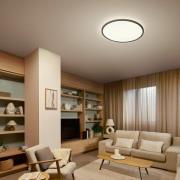 Philips LED-loftlampe Superslim, sort, CCT, dæmpbar