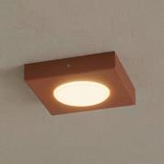 Loftlampe Hero, rød, 12 x 12 cm, metal, GX53