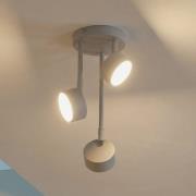 Loftspot Nemo, 3 lyskilder, grå-beige, bevægelig, GX53
