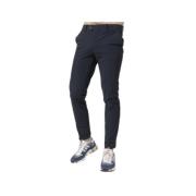 Marineblå Blomstret Slim-Fit Chino Bukser