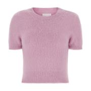 Lilla Angora Blandingsbluse