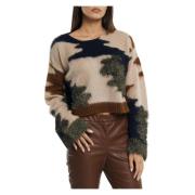 Camouflage Crew Neck Sweater