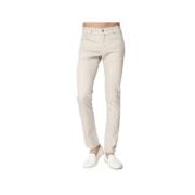 Slim Fit Cream Bomuld og Lyocell Jeans