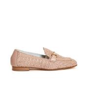 Rosa Quiltede Læder Loafers