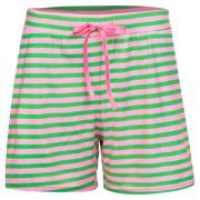 Smørbløde Alma Shorts - Grøn Pink Stribe