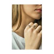 Emilie Wrap Ring - Elegant Sølv og Guld Plated Design