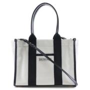 Brugt Hvid Lærred Balenciaga Tote