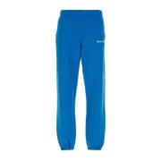 Cerulean blå bomuldsjoggers