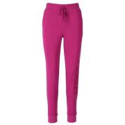 FUCHSIA SWEATPANTS MED LOGO