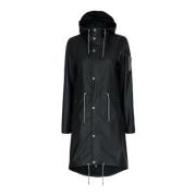 NOTYZ RAINCOAT W. BAG LANG REGNJAKKER 40393 SVART W. GREY ACC.