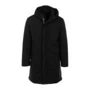 Sort Parka med 3-Lags Bi-Stretch Stof