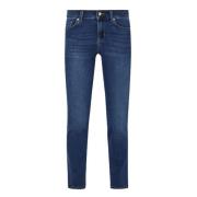 Slim 7/8 Jeans i bomuld og lyocell blanding