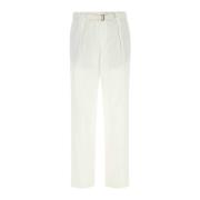 Elfenbenbomuld Blend Palazzo Pant