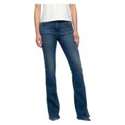 H?jtaljede Flare Jeans