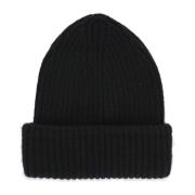 Sort Cashmere Beanie Hat til Kvinder