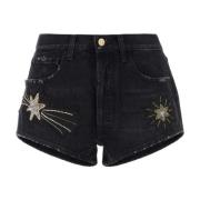 Sorte denim shorts - Stilfulde og behagelige