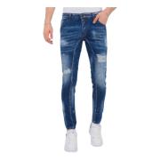 Ødelagte Jeans HerrStonewashed Slim Fit -1083