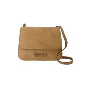 Beige Læder Crossbody Taske