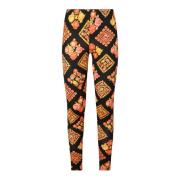 Blomstret m?nster leggings