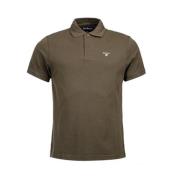 Piquet Polo Shirt med Tartan Trim