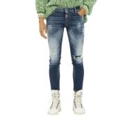 Slim-Fit Cropped Denim Jeans