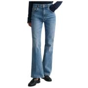 Højtaljede Flare Jeans