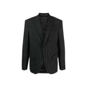 Stribet Enkeltknap Blazer