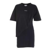 Asymmetrisk Logo T-Shirt Kjole