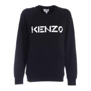 Klassisk Sort Logo Sweatshirt